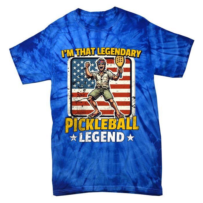 Us Pickleball Legend Pickleball Gift Tie-Dye T-Shirt