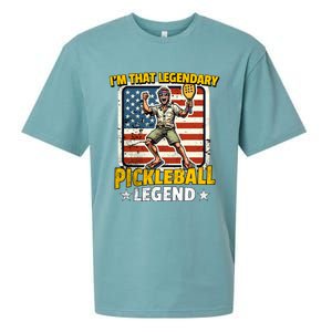 Us Pickleball Legend Pickleball Gift Sueded Cloud Jersey T-Shirt