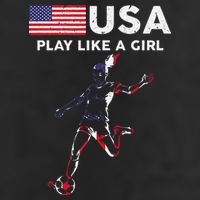 Usa Play Like A Girl Soccer Football Usa Flag Hat