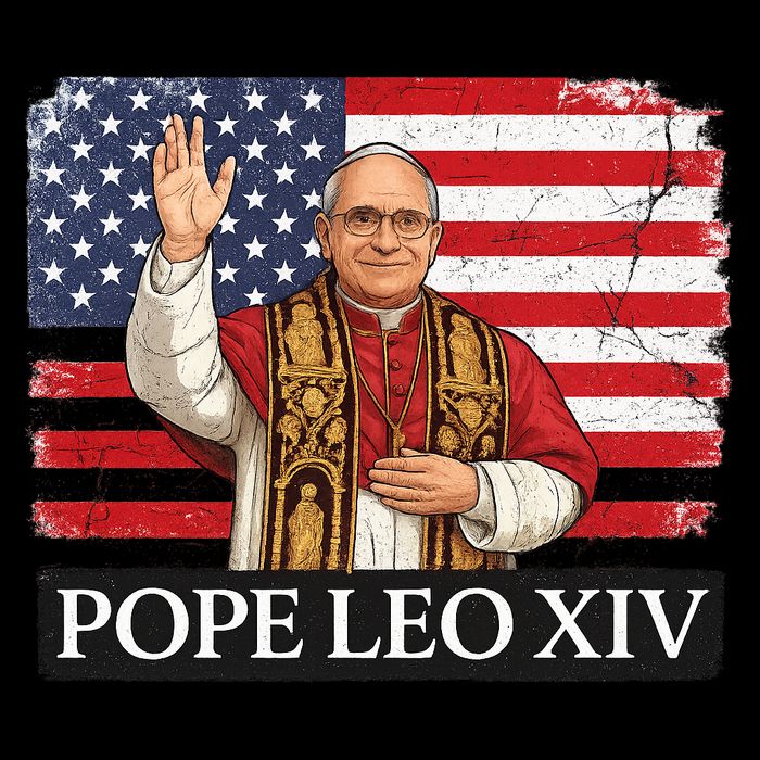 USA Pope Leo XIV Robert American Flag Sustainable Beanie