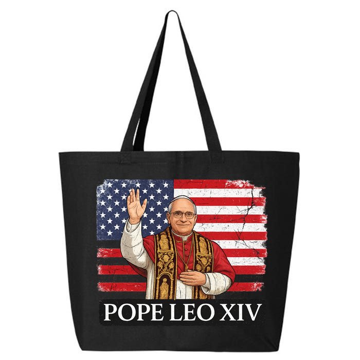 USA Pope Leo XIV Robert American Flag 25L Jumbo Tote