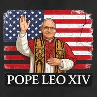 USA Pope Leo XIV Robert American Flag 25L Jumbo Tote