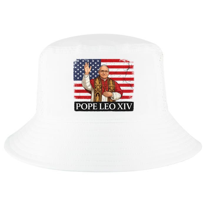 USA Pope Leo XIV Robert American Flag Cool Comfort Performance Bucket Hat