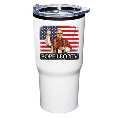 USA Pope Leo XIV Robert American Flag Tumbler