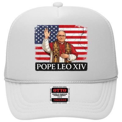 USA Pope Leo XIV Robert American Flag Trucker Hat