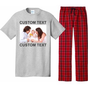 Upload Personalize Design or Photo Custom Text Pajama Set