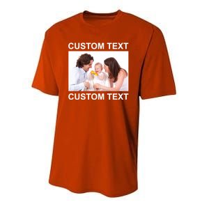 Upload Personalize Design or Photo Custom Text Youth Performance Sprint T-Shirt