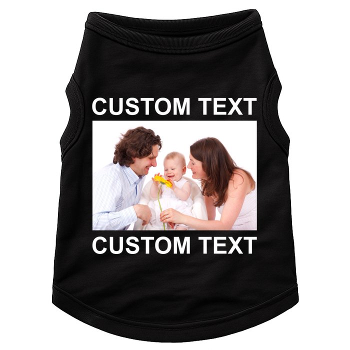 Upload Personalize Design or Photo Custom Text Doggie Tank