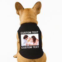 Upload Personalize Design or Photo Custom Text Doggie Tank