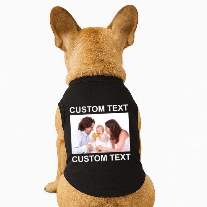 Upload Personalize Design or Photo Custom Text Doggie Tank