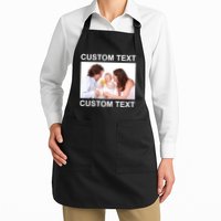 Upload Personalize Design or Photo Custom Text Apron