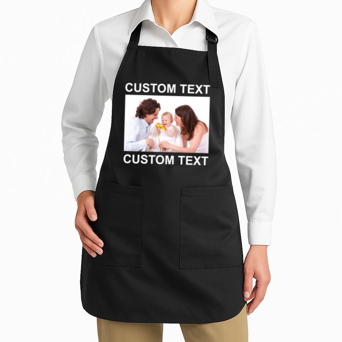 Upload Personalize Design or Photo Custom Text Apron