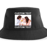 Upload Personalize Design or Photo Custom Text Sustainable Bucket Hat