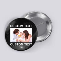 Upload Personalize Design or Photo Custom Text Button