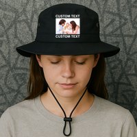 Upload Personalize Design or Photo Custom Text Bucket Hat