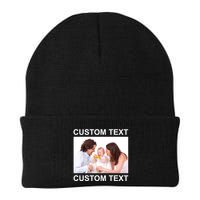 Upload Personalize Design or Photo Custom Text Knit Cap Winter Beanie
