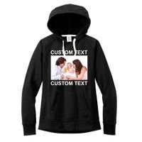 Upload Personalize Design or Photo Custom Text Women's Fleece Hoodie