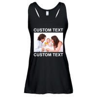 Upload Personalize Design or Photo Custom Text Ladies Essential Flowy Tank