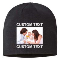 Upload Personalize Design or Photo Custom Text Sustainable Beanie
