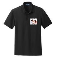 Upload Personalize Design or Photo Custom Text Dry Zone Grid Polo