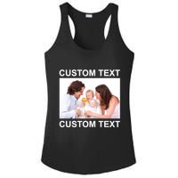 Upload Personalize Design or Photo Custom Text Ladies PosiCharge Competitor Racerback Tank