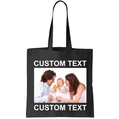 Upload Personalize Design or Photo Custom Text Bag