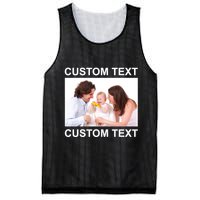 Upload Personalize Design or Photo Custom Text Mesh Reversible Basketball Jersey Tank