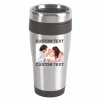 Upload Personalize Design or Photo Custom Text 16oz Travel Tumbler