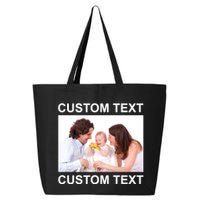 Upload Personalize Design or Photo Custom Text 25L Jumbo Tote