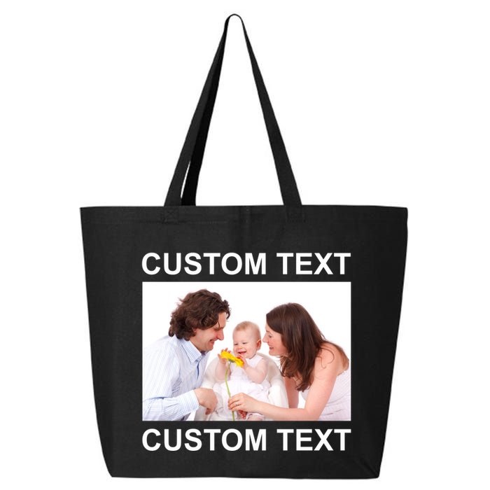 Upload Personalize Design or Photo Custom Text 25L Jumbo Tote
