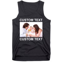 Upload Personalize Design or Photo Custom Text Tank Top