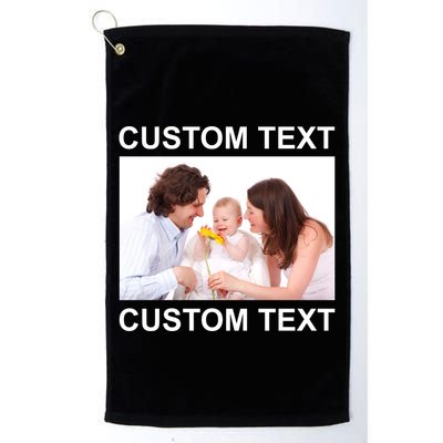 Upload Personalize Design or Photo Custom Text Golf Towel