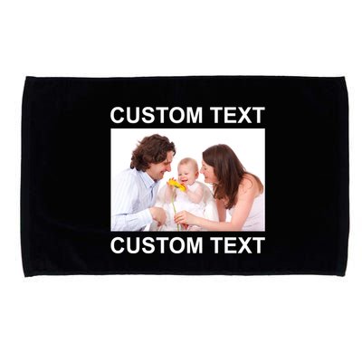 Upload Personalize Design or Photo Custom Text Microfiber Hand Towel