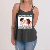 Upload Personalize Design or Photo Custom Text Women's Strappy Tank