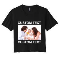 Upload Personalize Design or Photo Custom Text Crop Top