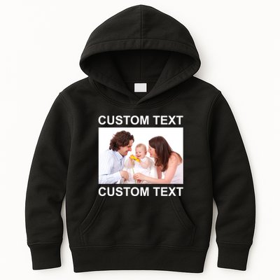 Upload Personalize Design or Photo Custom Text Kids Hoodie