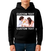 Upload Personalize Design or Photo Custom Text Kids Hoodie