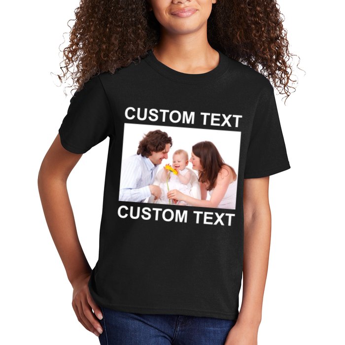 Upload Personalize Design or Photo Custom Text Kids T-Shirt