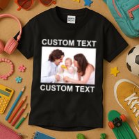 Upload Personalize Design or Photo Custom Text Kids T-Shirt