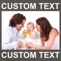 Upload Personalize Design or Photo Custom Text Cotton Canvas Backpack