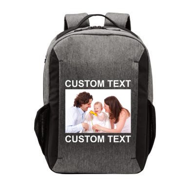 Upload Personalize Design or Photo Custom Text Vector Backpack