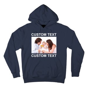 Upload Personalize Design or Photo Custom Text Hoodie