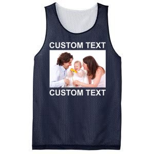 Upload Personalize Design or Photo Custom Text Mesh Reversible Basketball Jersey Tank