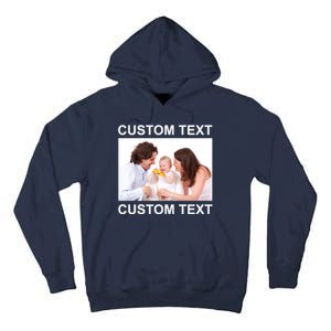 Upload Personalize Design or Photo Custom Text Tall Hoodie