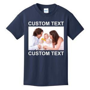 Upload Personalize Design or Photo Custom Text Kids T-Shirt