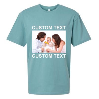 Upload Personalize Design or Photo Custom Text Sueded Cloud Jersey T-Shirt