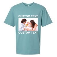 Upload Personalize Design or Photo Custom Text Sueded Cloud Jersey T-Shirt