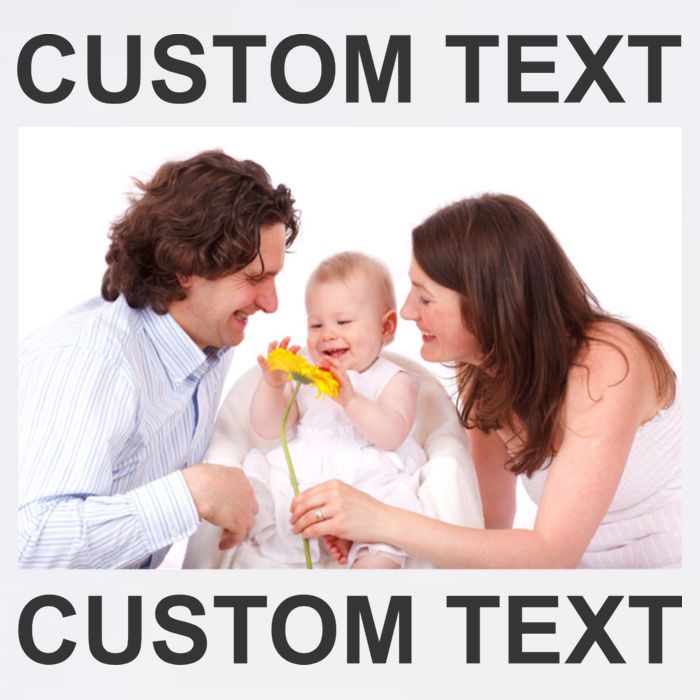 Upload Personalize Design or Photo Custom Text Garment-Dyed Sweatshirt