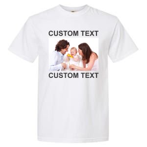 Upload Personalize Design or Photo Custom Text Garment-Dyed Heavyweight T-Shirt