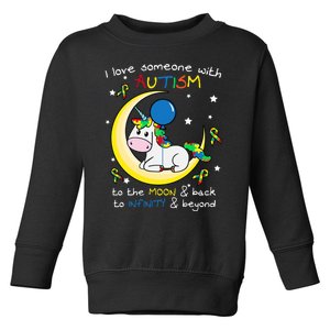 Unicorn Puzzle Moon Star Inspirational Autism Awareness Gift Toddler Sweatshirt